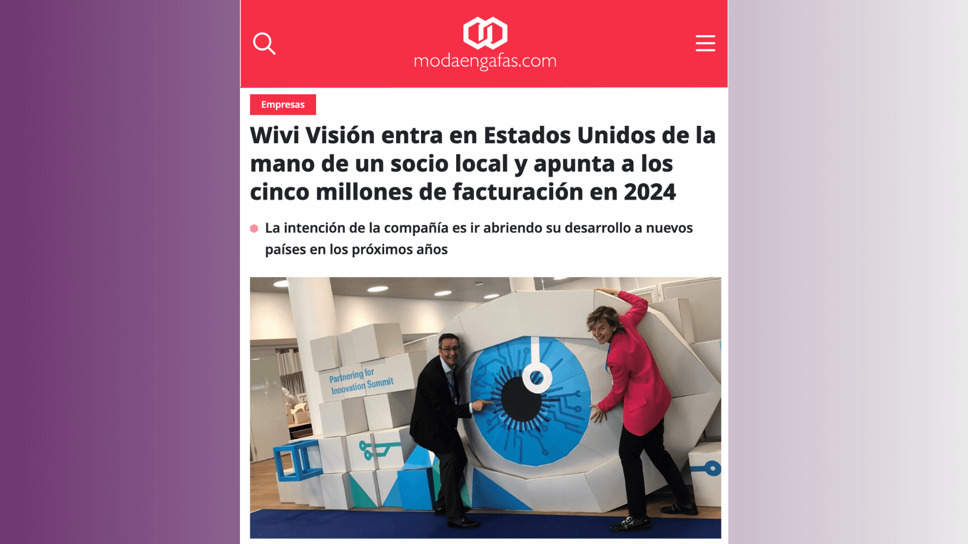 WIVI Vision entra en Estados Unidos de la mano de un socio local